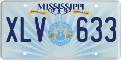 MS license plate XLV633