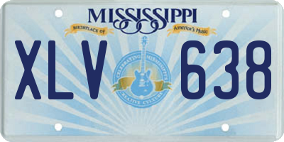 MS license plate XLV638