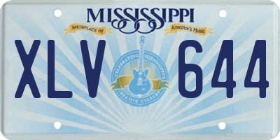 MS license plate XLV644