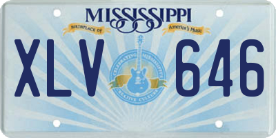 MS license plate XLV646