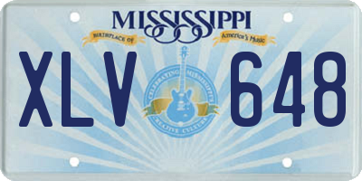 MS license plate XLV648