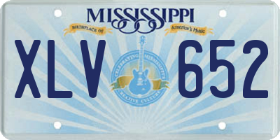 MS license plate XLV652