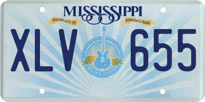 MS license plate XLV655