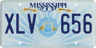MS license plate XLV656