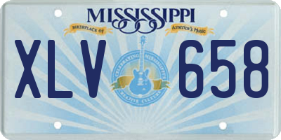 MS license plate XLV658