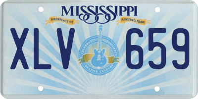 MS license plate XLV659