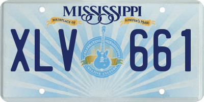 MS license plate XLV661