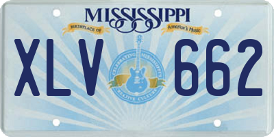 MS license plate XLV662
