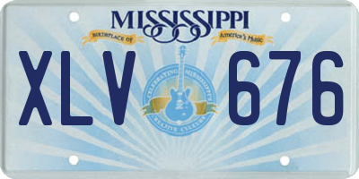MS license plate XLV676