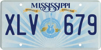 MS license plate XLV679