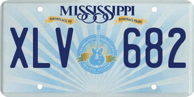 MS license plate XLV682