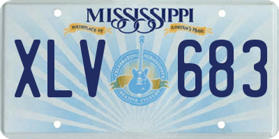 MS license plate XLV683