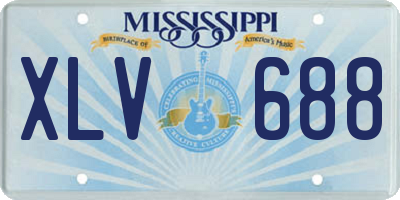 MS license plate XLV688