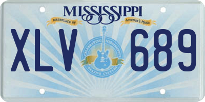MS license plate XLV689