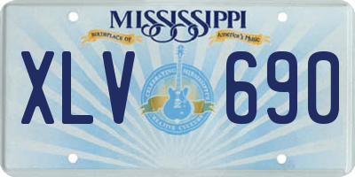 MS license plate XLV690