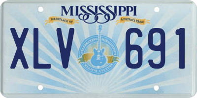 MS license plate XLV691