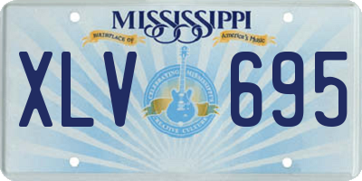 MS license plate XLV695