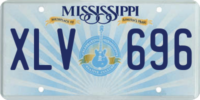 MS license plate XLV696