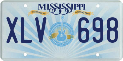 MS license plate XLV698