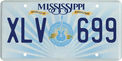 MS license plate XLV699