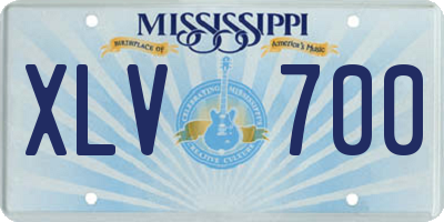 MS license plate XLV700