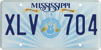 MS license plate XLV704