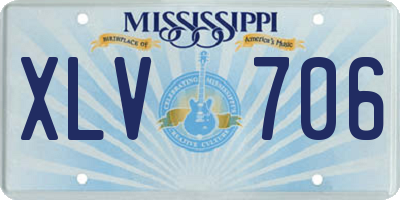MS license plate XLV706