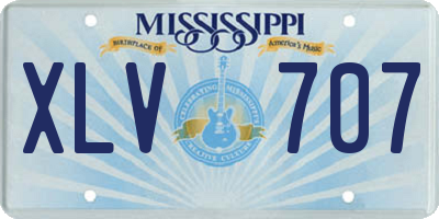 MS license plate XLV707