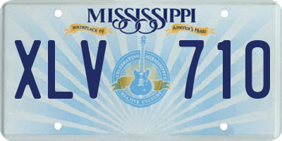 MS license plate XLV710