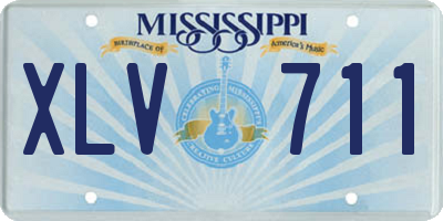 MS license plate XLV711