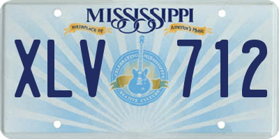 MS license plate XLV712