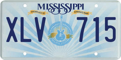 MS license plate XLV715