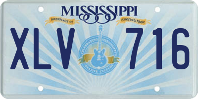 MS license plate XLV716