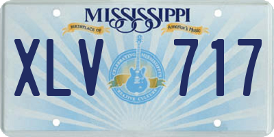 MS license plate XLV717