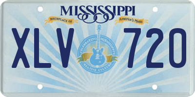 MS license plate XLV720