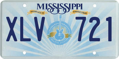 MS license plate XLV721