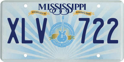 MS license plate XLV722