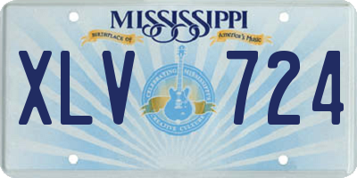 MS license plate XLV724