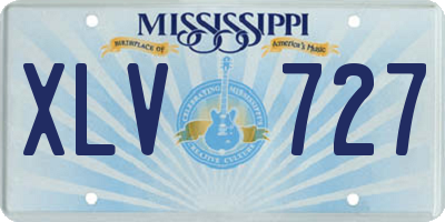 MS license plate XLV727