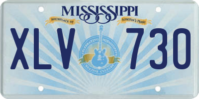 MS license plate XLV730
