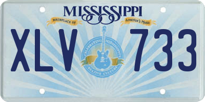 MS license plate XLV733