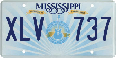 MS license plate XLV737