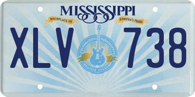MS license plate XLV738