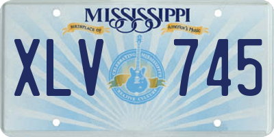 MS license plate XLV745
