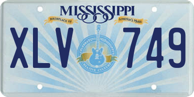 MS license plate XLV749