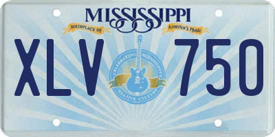 MS license plate XLV750