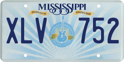 MS license plate XLV752