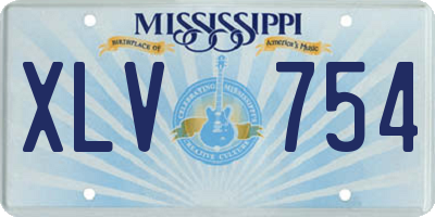 MS license plate XLV754
