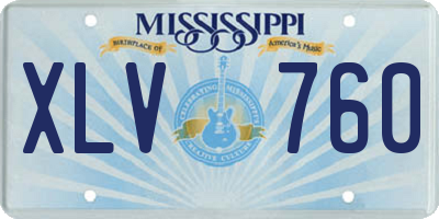 MS license plate XLV760