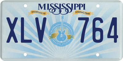 MS license plate XLV764